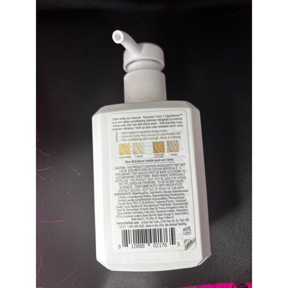 Keracolor Clenditioner PLATIUM Dye-Semi Permanent Conditioner12 Fl. Oz - Picture 3 of 4